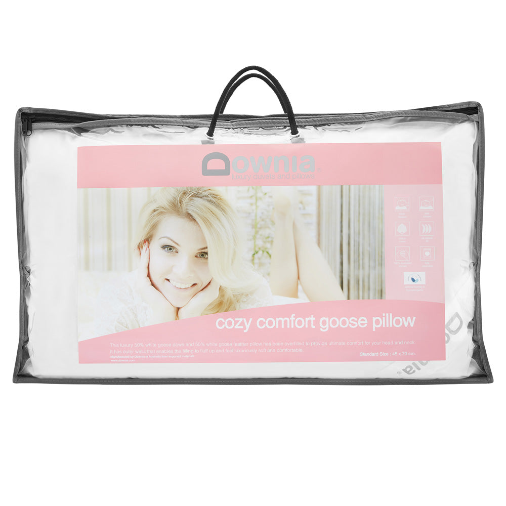 Comfortable Down and Feather Medium-Profile Pillow from Cozy Collection
