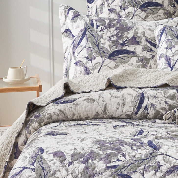 Queen - Sized Forest Dreams 100% Cotton Coverlet Set for a Serene Bedroom