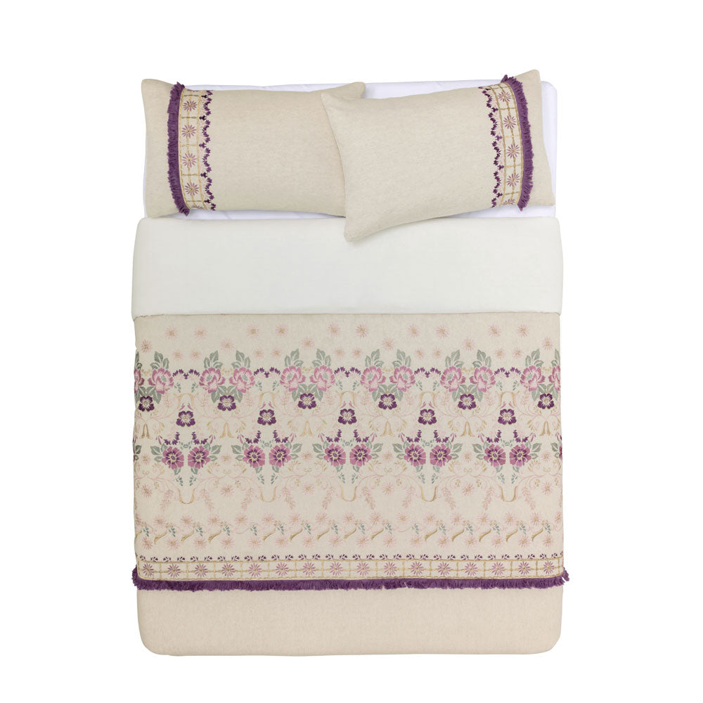 KAS Fifi Multi King Size Bed Quilt Cover Set for Elegant Bedroom Decor