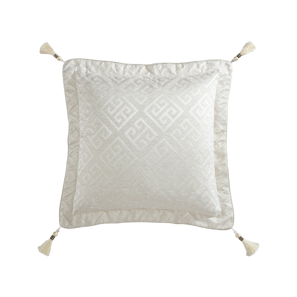 Exquisite Athena Gold Square Decorative Filled Cushion for Home Decoration