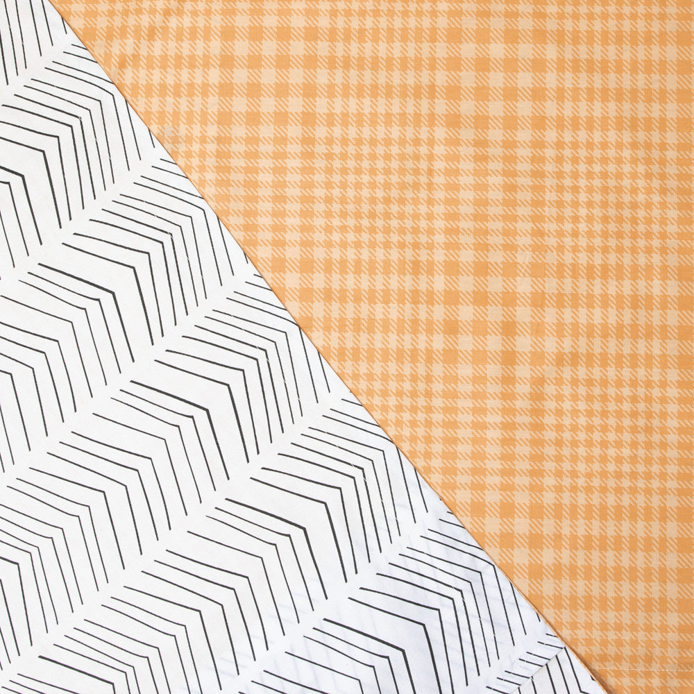 Ardor Joni Fresh Yellow Tartan King Bed Quilt Cover Set