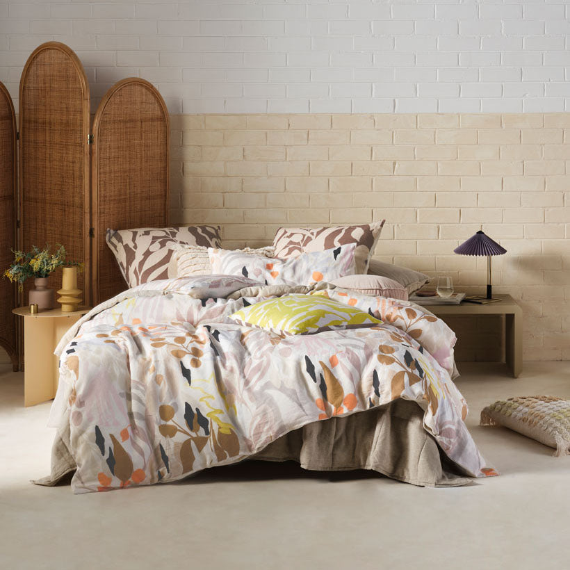 Bronte Multi - Piece Super King Size Quilt Cover Set for Bed