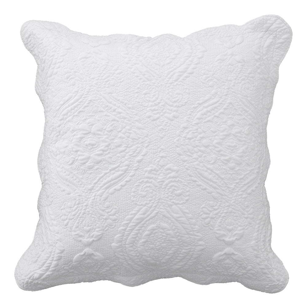 Exquisite Cordelia White European-style Super Soft Pillowcase