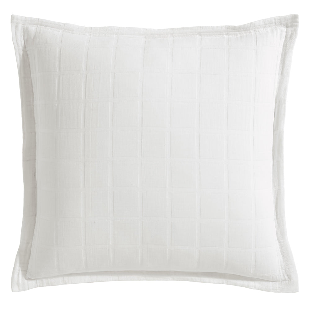 Exquisite Sierra White European-style Pillowcase for Bedroom Decoration