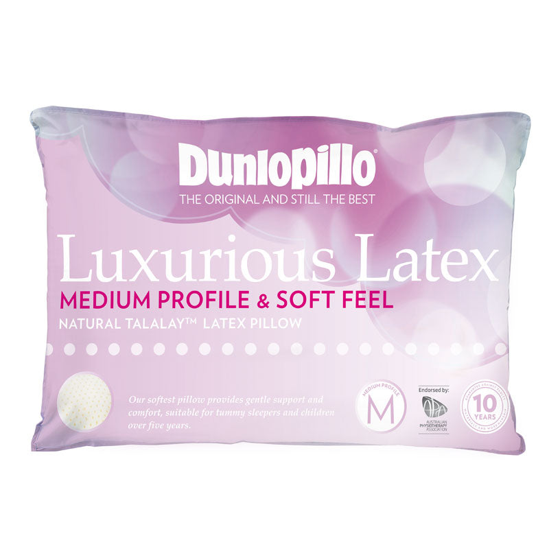 Ultra - Soft Medium - Profile Luxury Latex Pillow for Tummy Sleepers