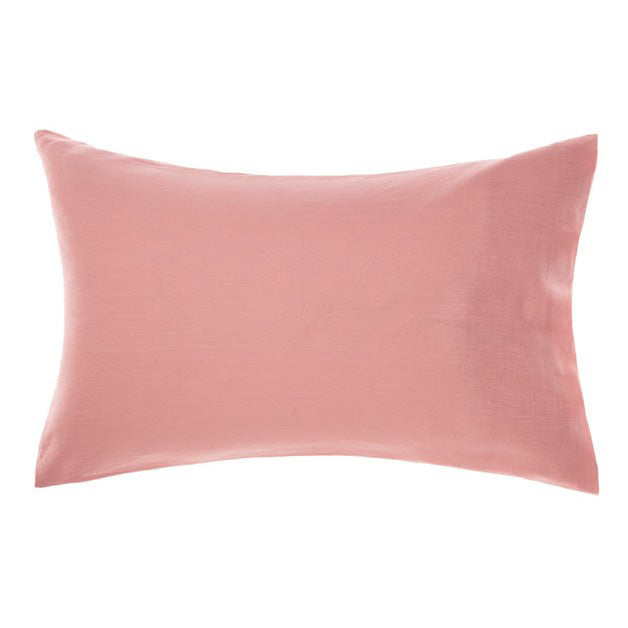 Standard Linen Pillowcase with Nimes Rosette Design by Linen House