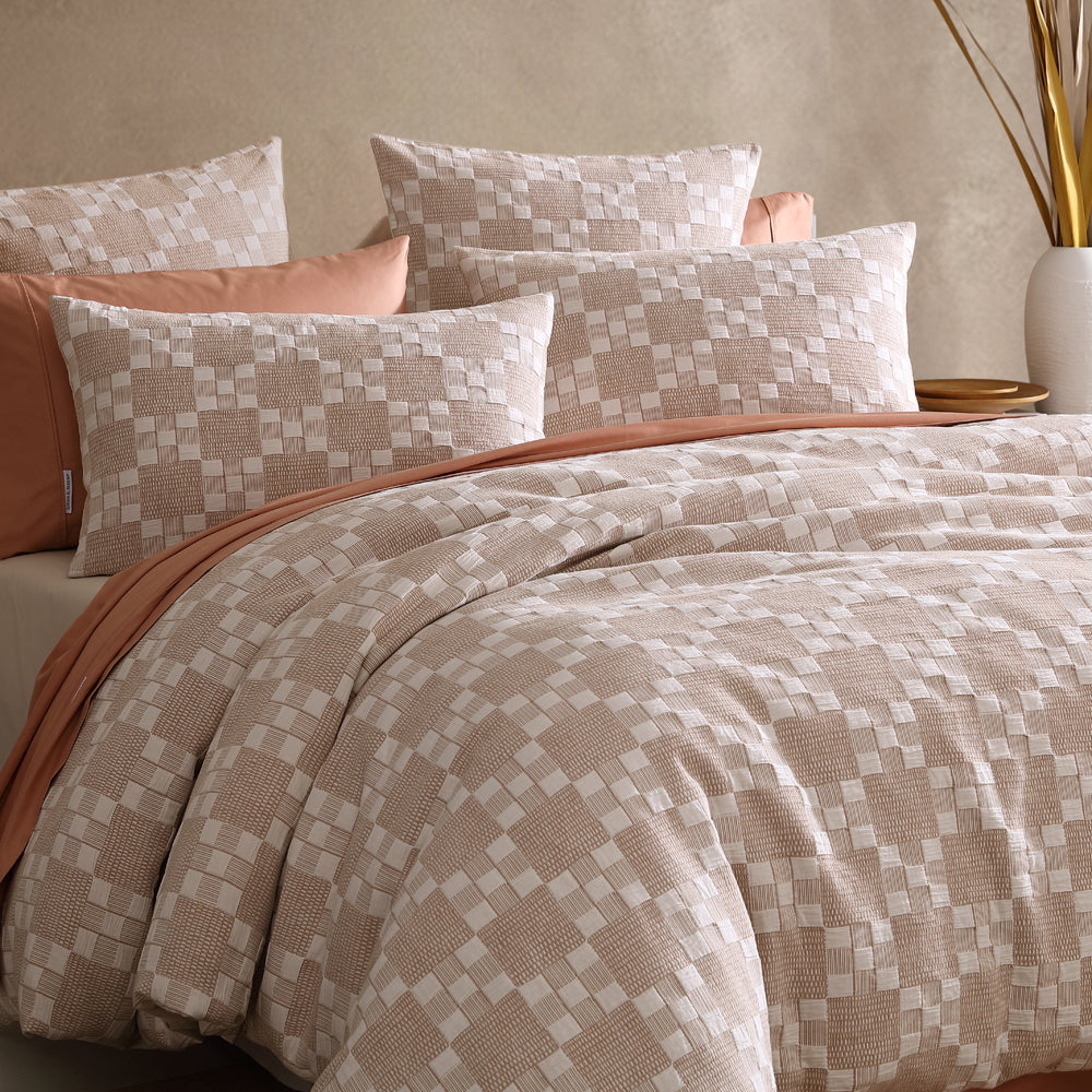 Indi Stone Super King Size Quilt Cover Set for Modern Bedrooms