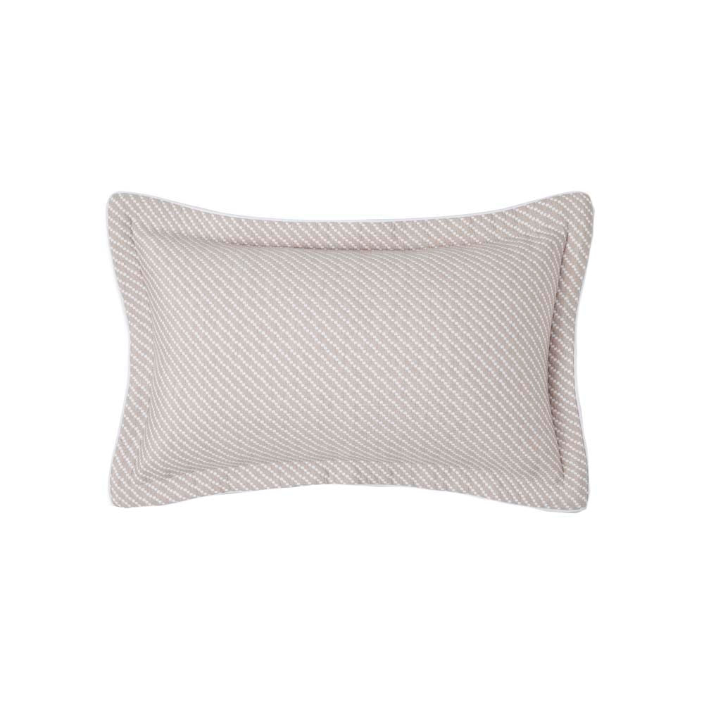 Exquisite Harlow Linen Decorative Filled Cushion with Subtle Pattern
