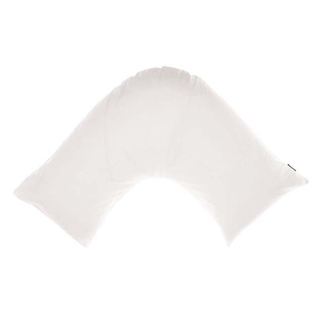 High - Quality Augusta 100% Cotton 500 Thread Count White V - Shaped Pillowcase for Bed