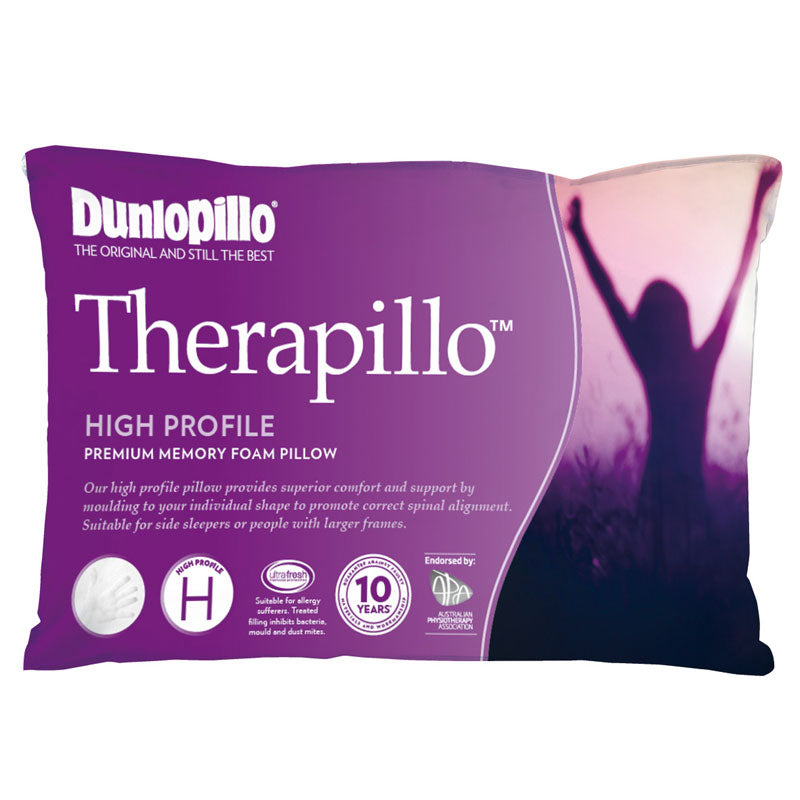Therapillo Premium Memory Foam High-Profile Pillow for Side Sleepers