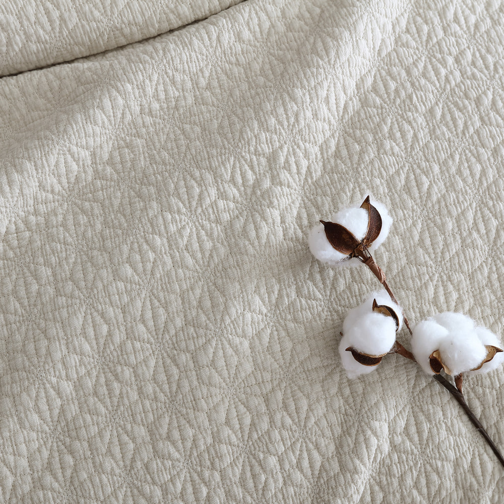 Kayo Linen Bed Coverlet for Queen or King Size Beds, a Contemporary Bedroom Decor Piece