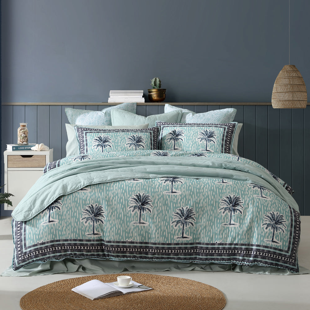 Luxurious Kimba King Size Bed Quilt Cover Set for a Coastal Bedroom Decor