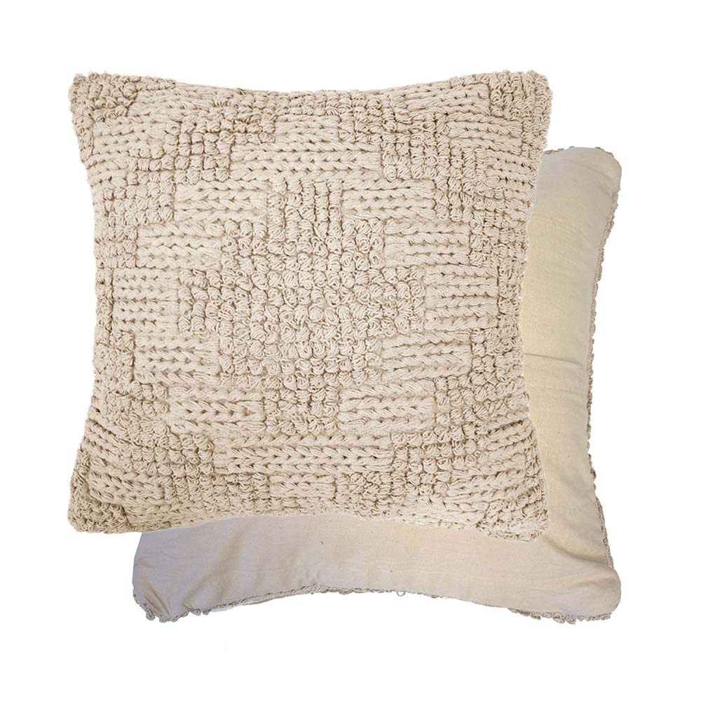 Bambury Remy Pearl Decorative Square Filled Sofa and Bed Cushion