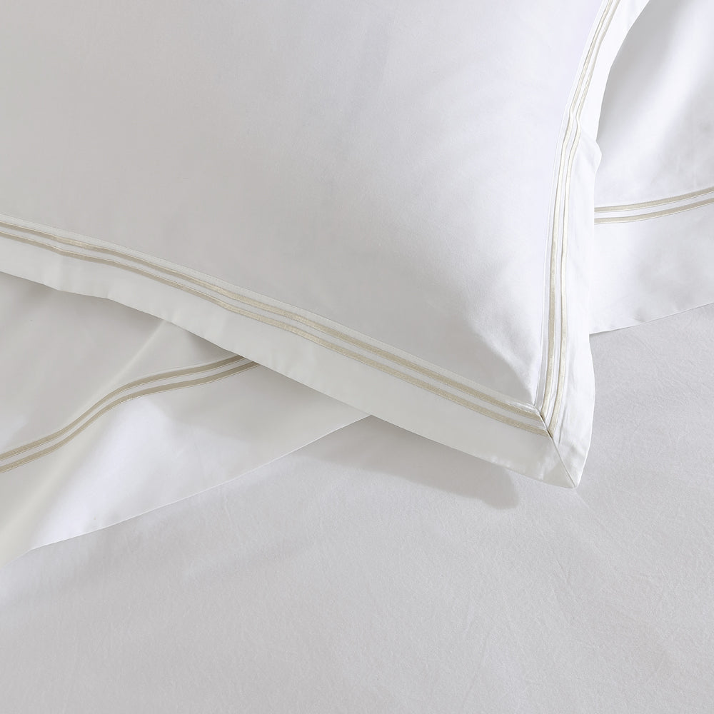 Luxurious Santiago Stone King - Size Quilt Cover Set for a Timeless Bed Look