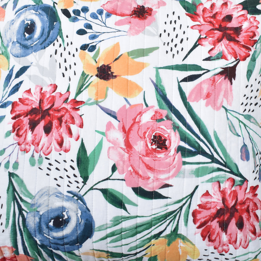 European-Style Blossoming Floral Pillowcase