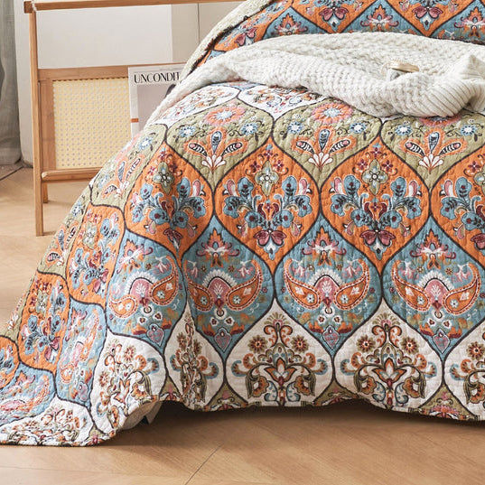 Luxurious 100% Cotton Royal Manor King Single Bed Coverlet Set