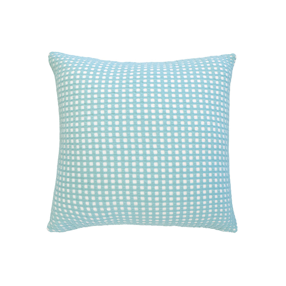 Bambury Dora Aqua-colored Square-shaped Filled Decorative Cushion for Home