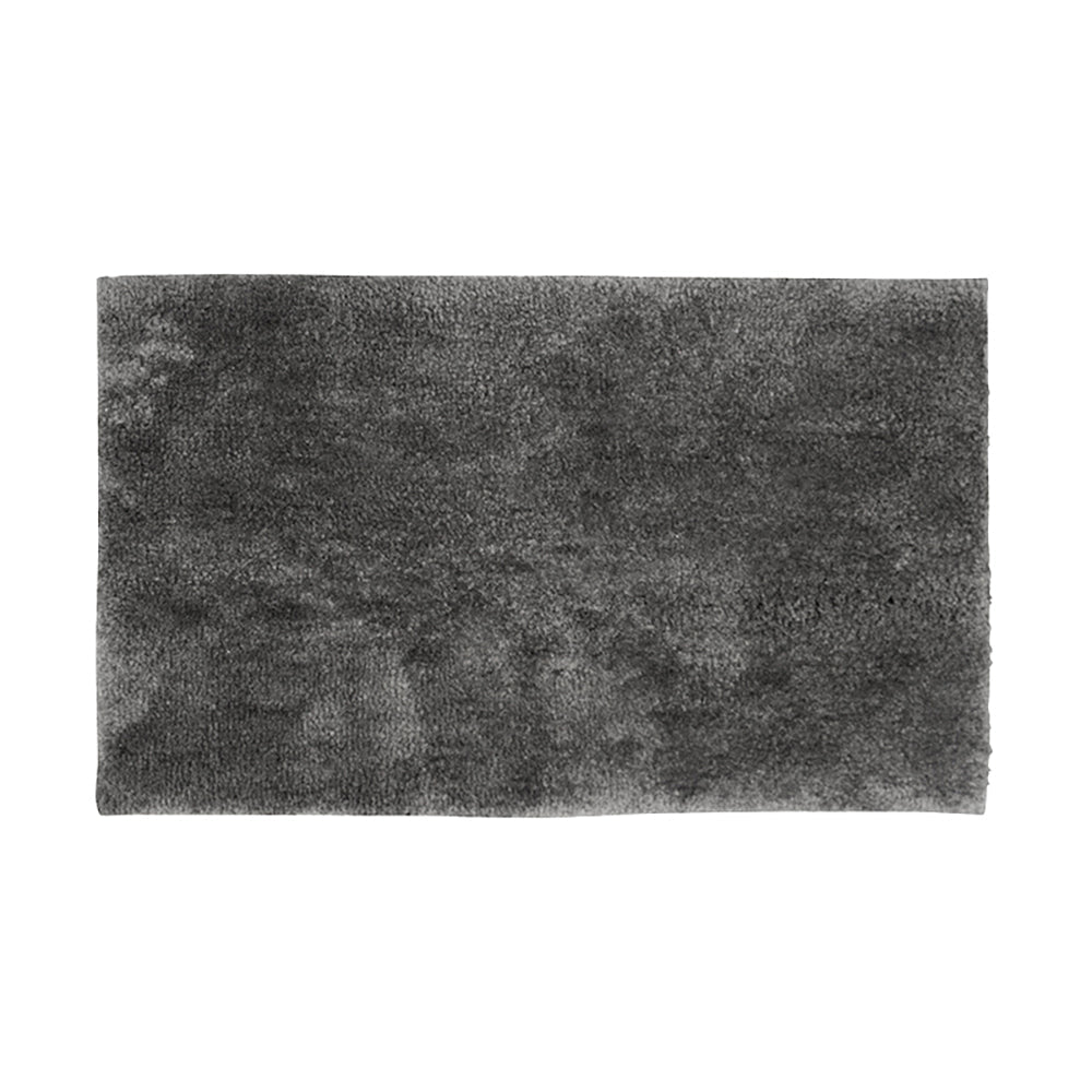 Large Pewter Microplush Bath Mat for Stylish Bathrooms