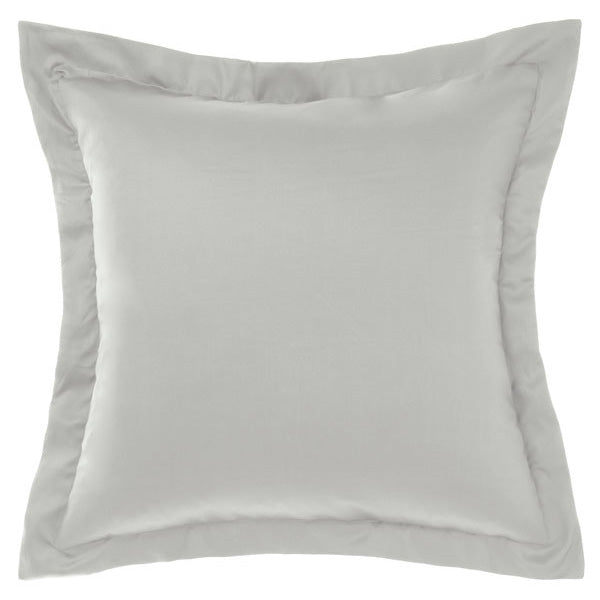 100% Cotton, 500 Thread Count Grey European-Style Pillowcase from Augusta Collection