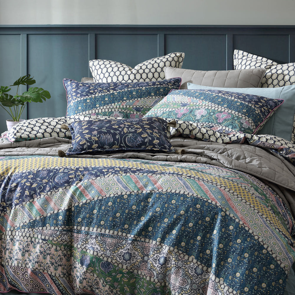 Super King Logan and Mason Rumi Bohemian Quilt Cover Set