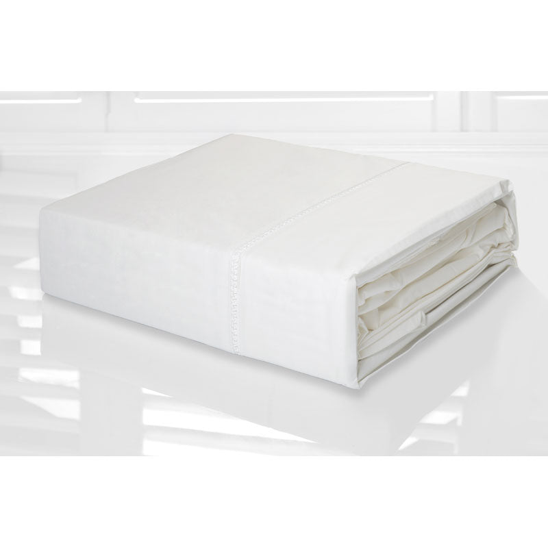 Premium King - Sized White Bamboo Cotton Bed Sheet Set with 400 Thread Count
