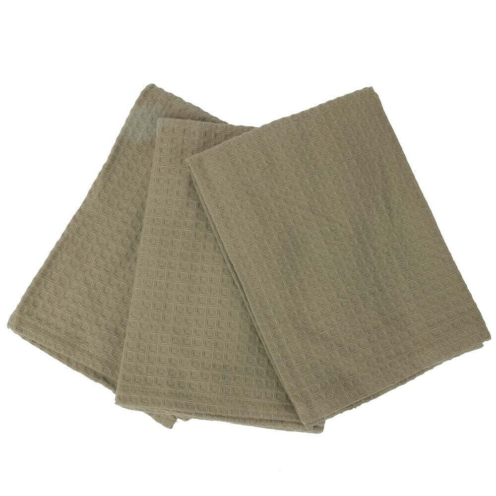 3-Pack London Waffle Latte Absorbent Tea Towels