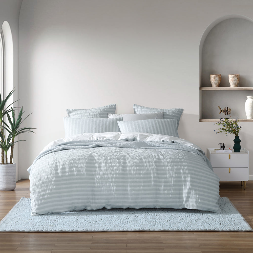 Premium Emmet Sage Quilt Cover Set for King-Sized Bed | Luxury Bedding Collection