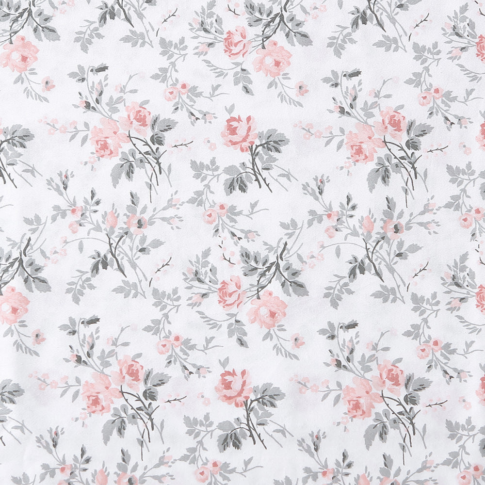 Single Bed Laura Ashley Geneva Blush and Grey Soft Floral Sheet Set