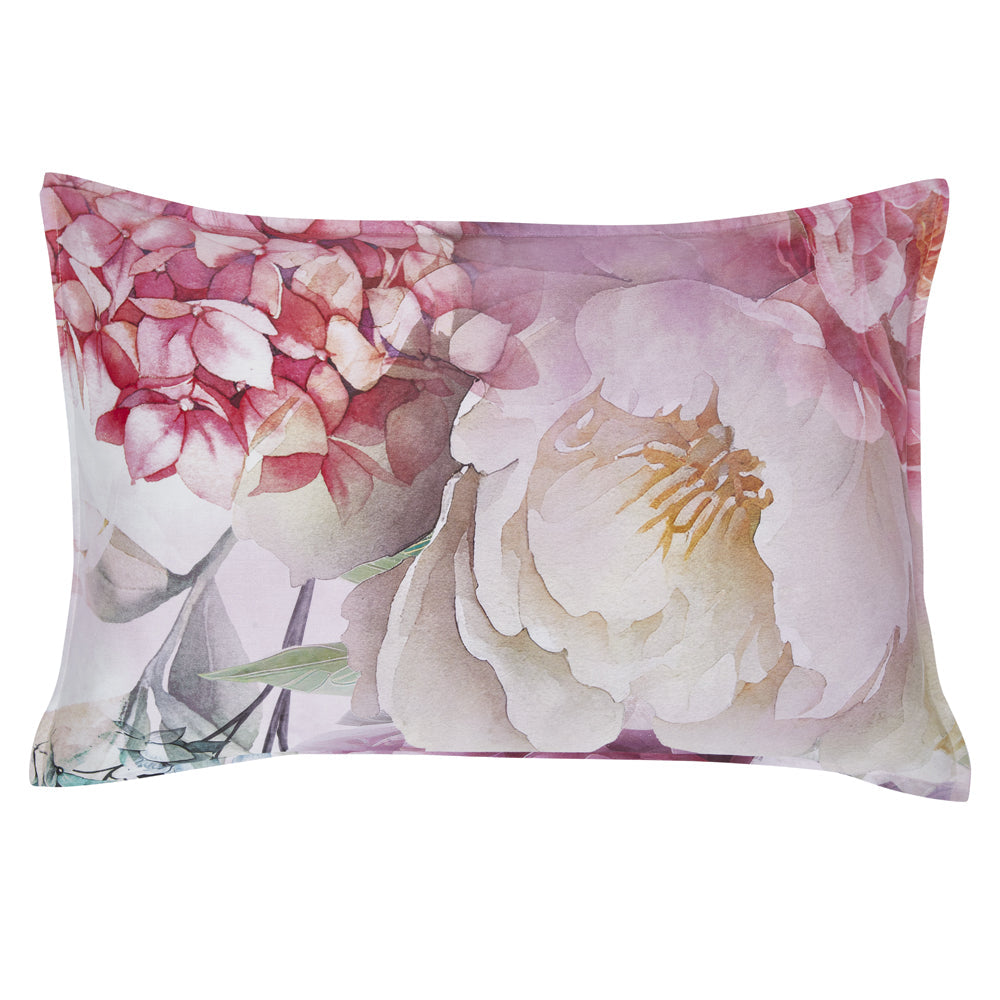 Summer Daze Soft Geo Print Floral Queen Bed Quilt Cover Set