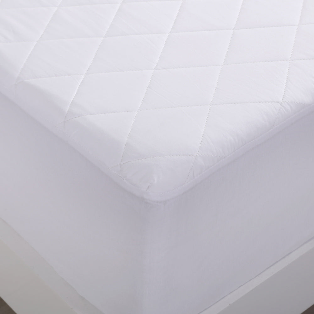 Single Bed Comfortable Cotton Quilted Mattress Protector for Enhanced Bed Protection