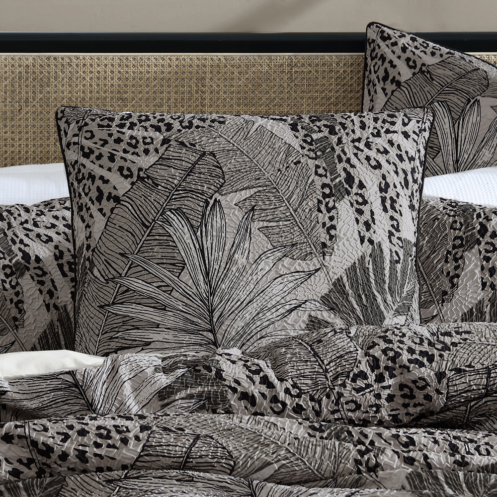 European-Sized Borneo Haze Luxury Pillowcase for a Tropical Ambiance