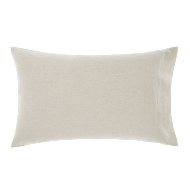 Nimes All - Season Natural Linen Standard - Sized Pillowcase for Comfortable Sleep
