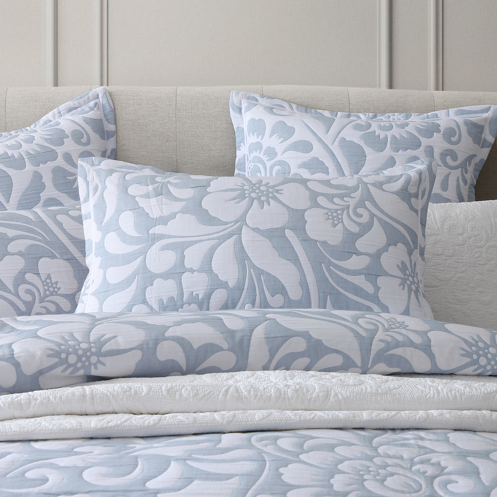 Eleanor Sky King Size Bed Quilt Cover Set from Private Collection
