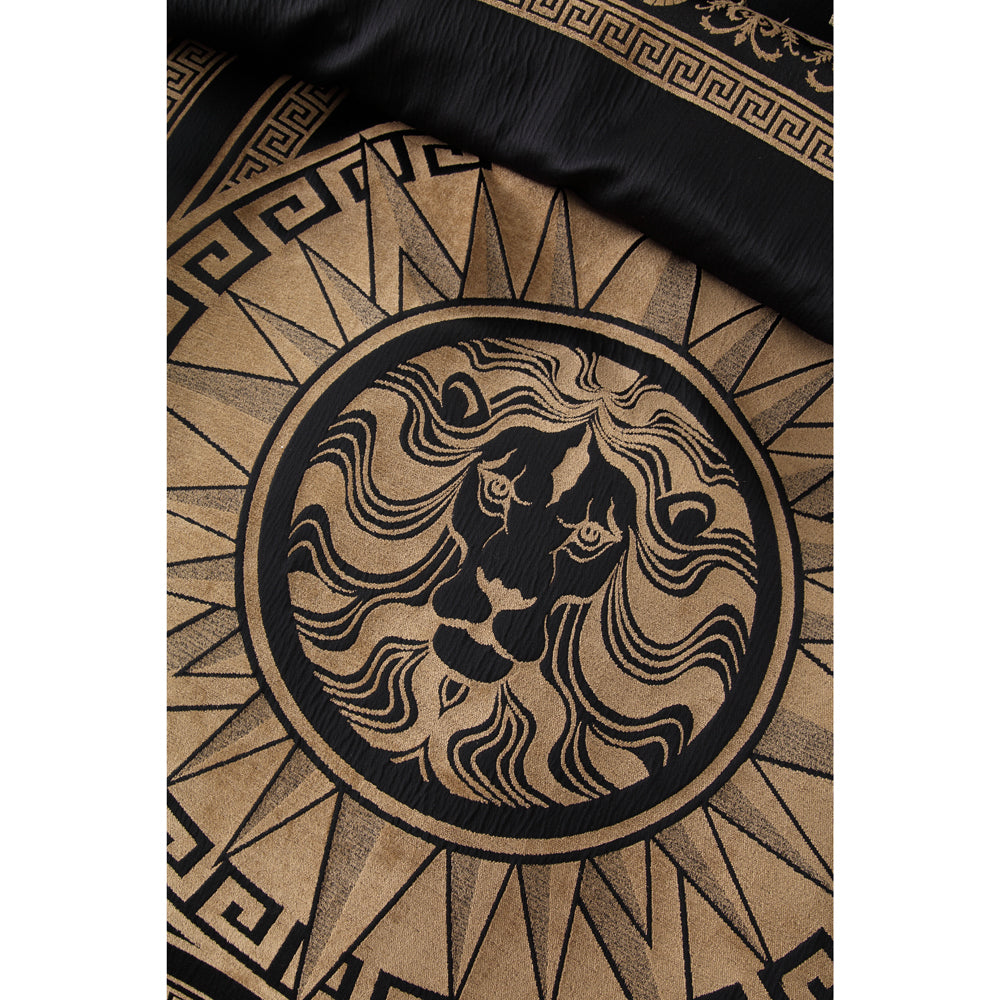 Massimo Black Chenille Quilt Cover Set for Queen Size Bed | Luxury Bedroom Decor