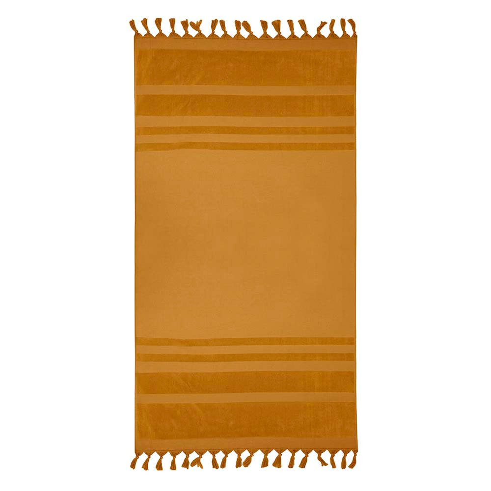Aurora Mustard Lightweight and Compact Beach Towel for Travel