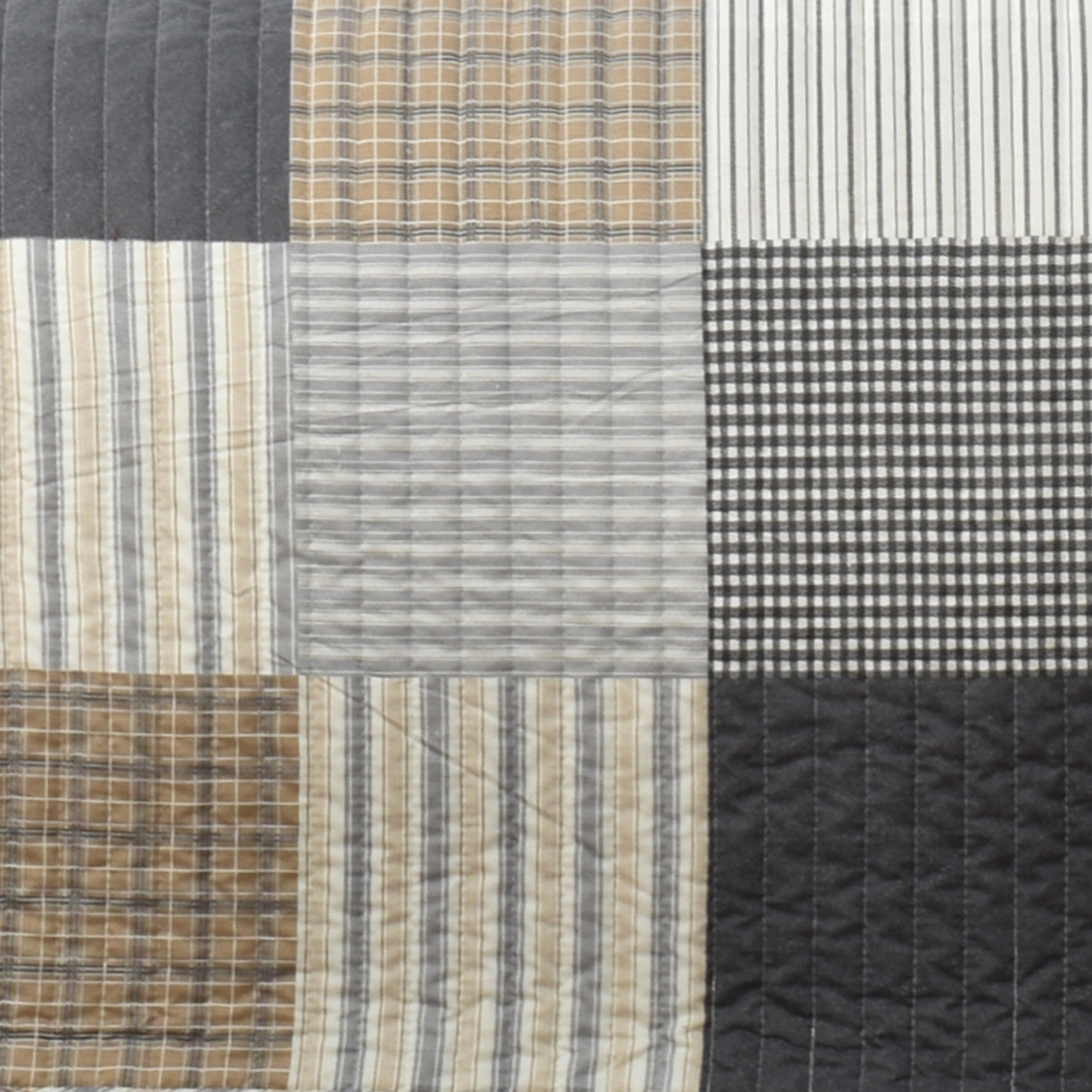 Antique-Style Patchwork Bed Coverlet Set for King-Size Bed