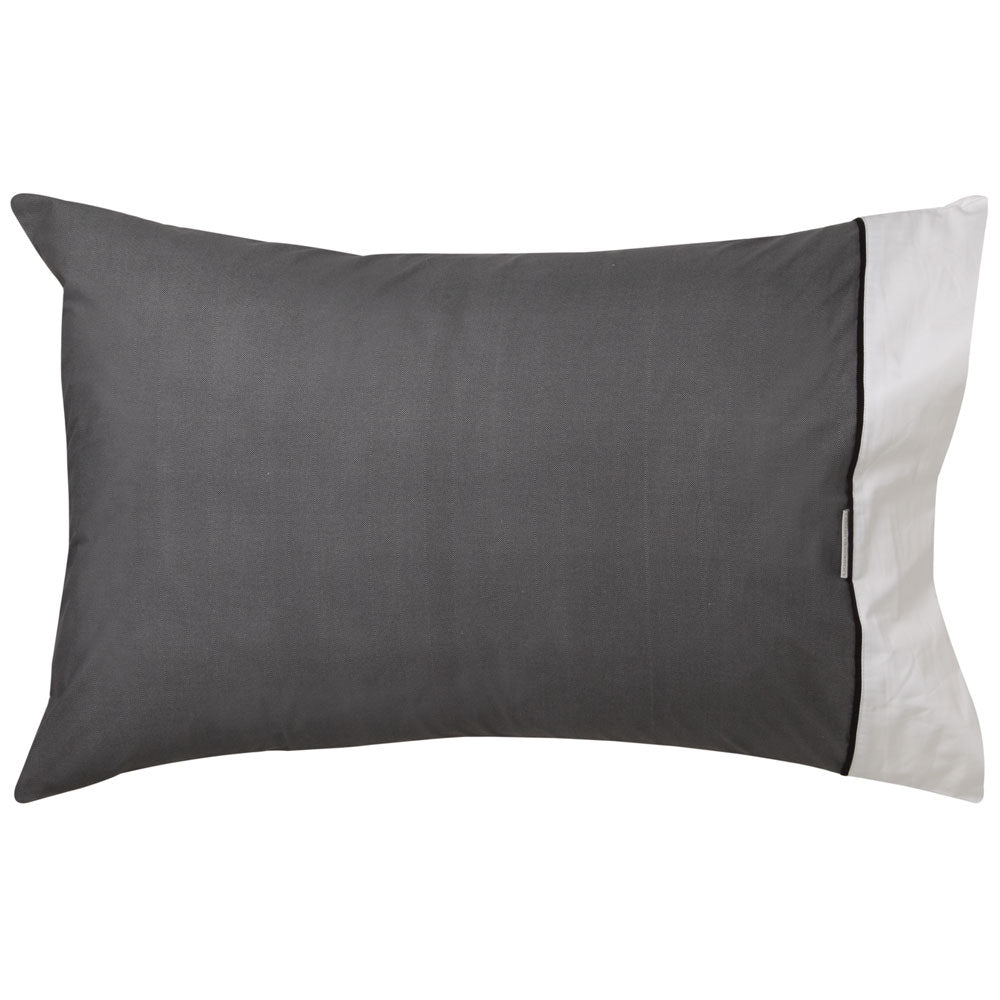 Queen-Size Essex Charcoal Quilt Cover Set with Elegant Design