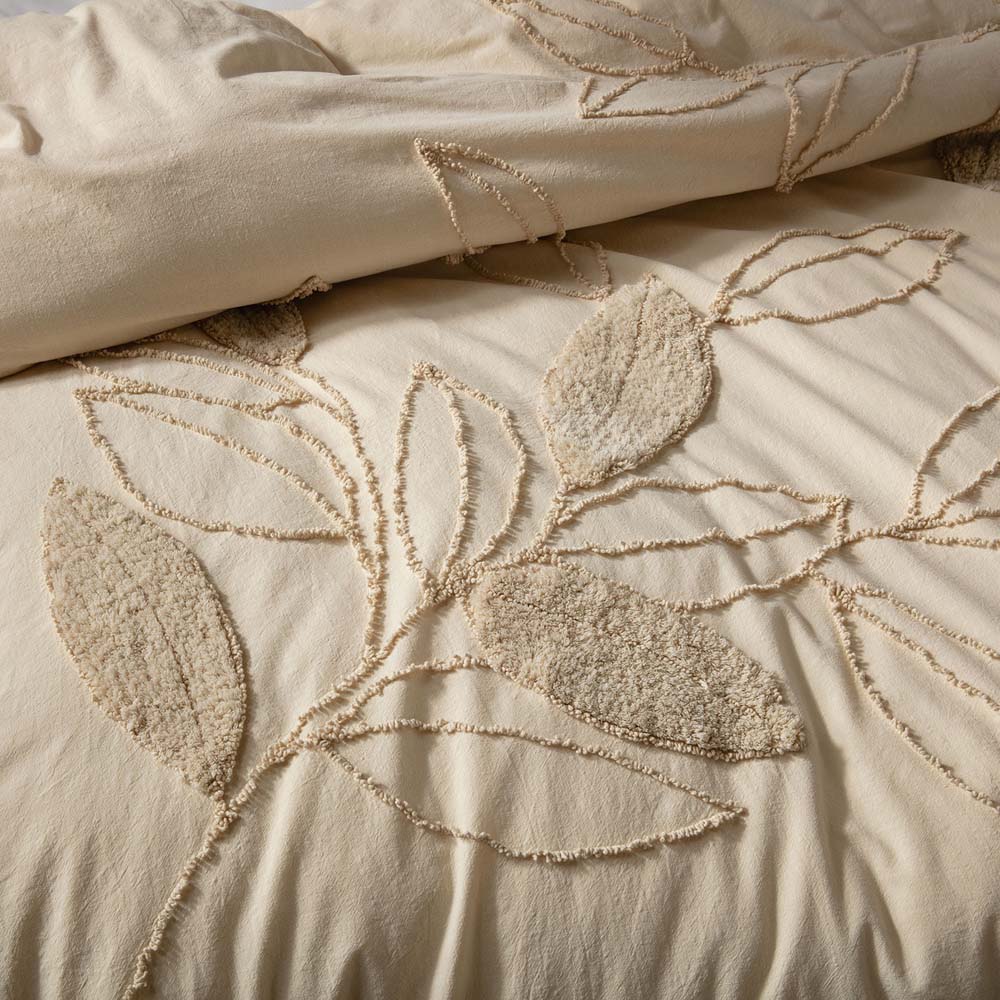 Queen-Size KAS Hedgerow Cream Luxury Quilt Cover Set