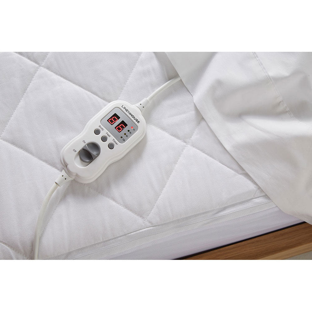 Queen-Size Multi-Zone Quilted Electric Blanket for Ultimate Warmth