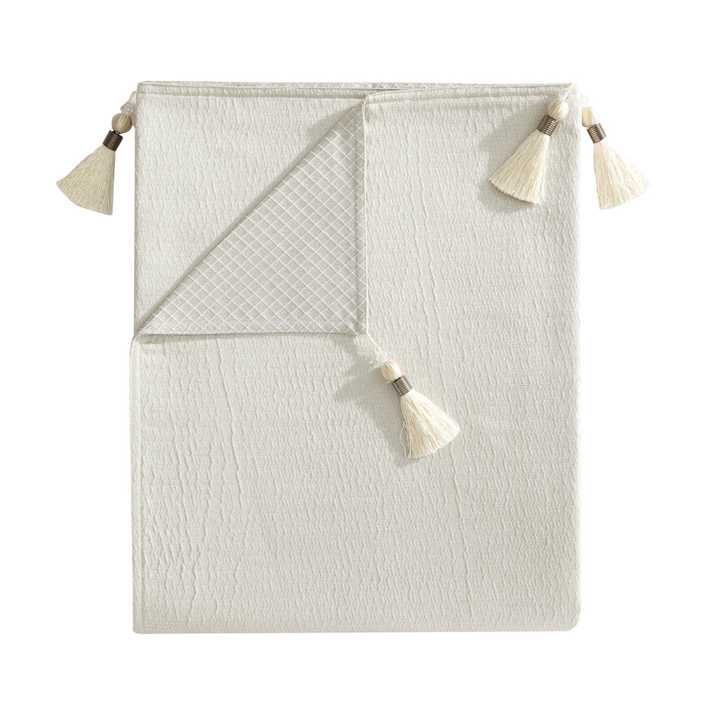 Exquisite Davinci Octavia Champagne Luxury Throw Blanket