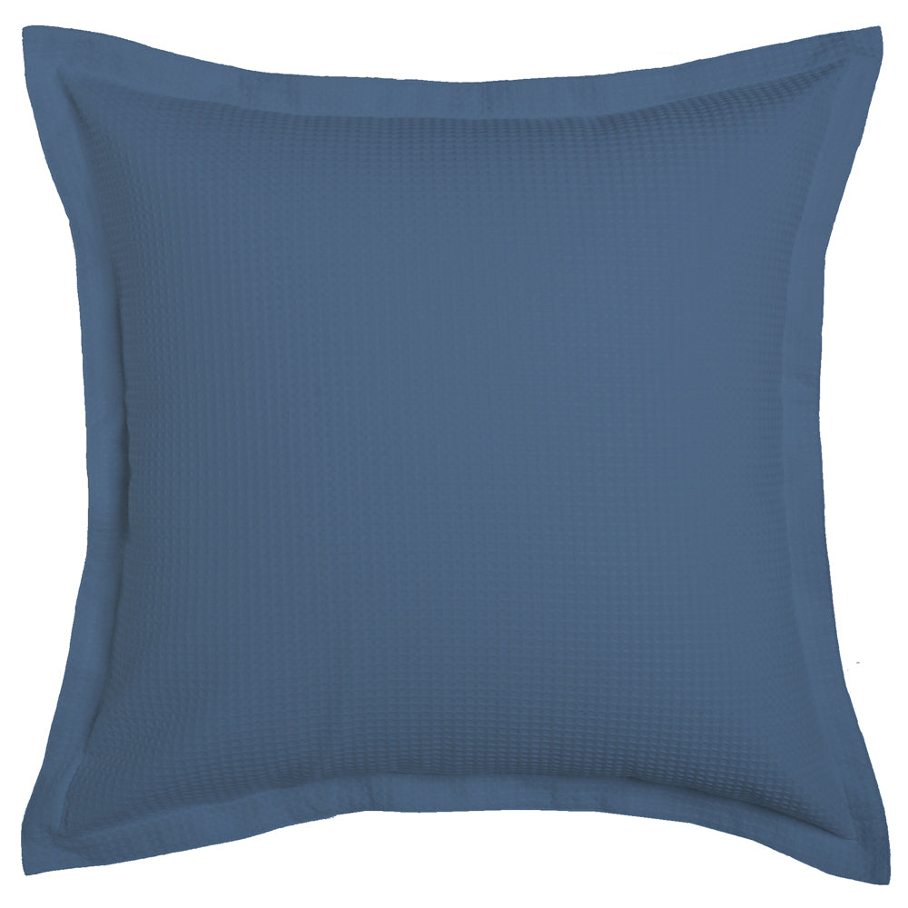 High - Quality Ascot Steel European - Style Textured Waffle Weave Pillowcase