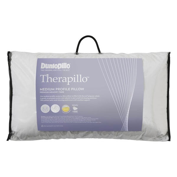 Therapillo Medium Profile Memory Fibre Sleep Pillow for Optimal Rest