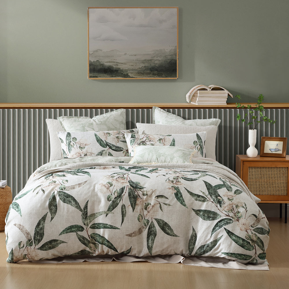 Leeton Australian Eucalyptus Queen - Size Quilt Cover Set