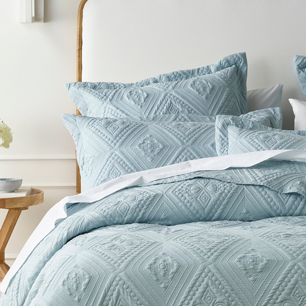 Exquisite Aspen Sky - Blue Square - shaped Filled Decorative Cushion