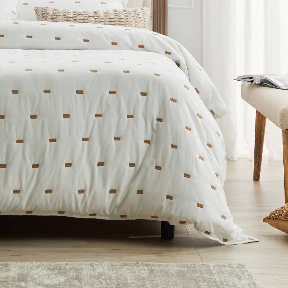 Coburn Stone Queen - Sized Bed Quilt Cover Set from Private Collection