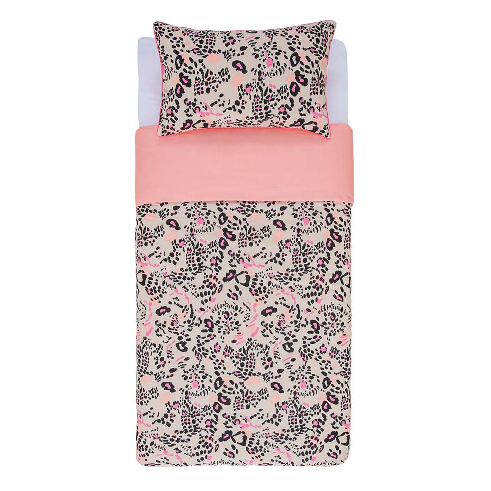 KAS Kids Double Bed Animal-Print Quilt Cover Set for a Jungle Bedroom