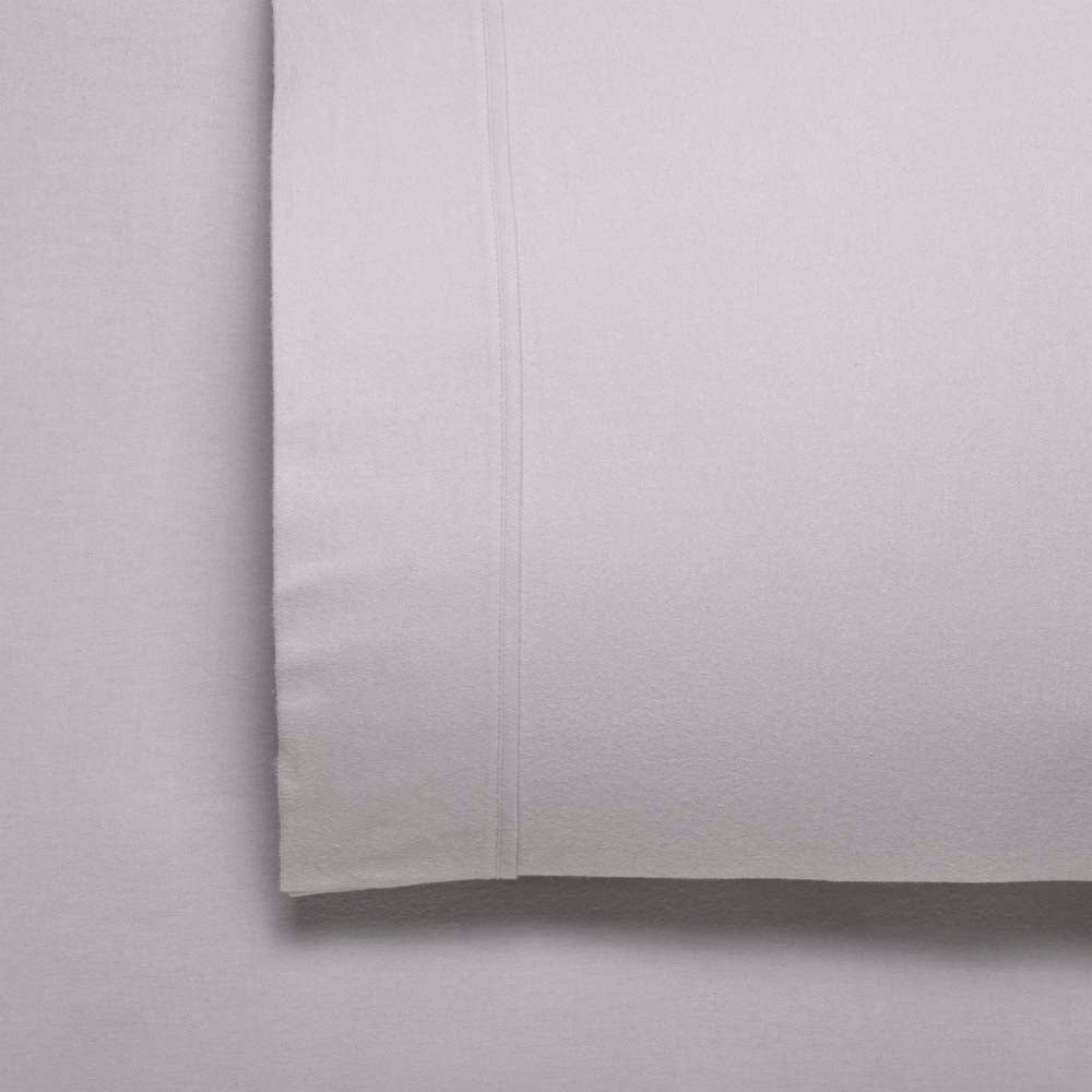 Bianca Fletcher High - Quality Cotton Flannelette Stone King Single Bed Sheet Set for 50cm Deep Wall Beds