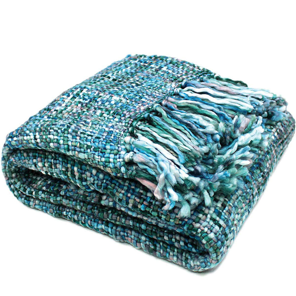 Oslo Acrylic Weaved Cool Pool Throw Blanket for Summer