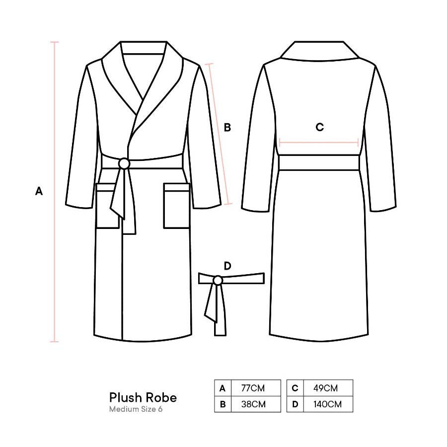 Soft and Comfortable Plush Blush Bathrobe for Kids in Medium Size 6
