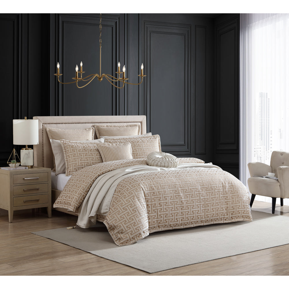 Super King Constantine Gold Sparkling Quilt Cover Set